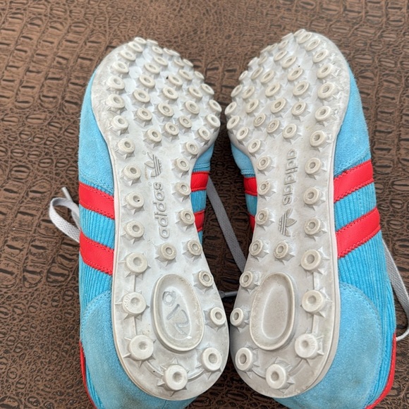 Adidas Originals Arrow Blue Red Sneakers 8 US Men’s Vintage Corduroy Low Top - Picture 13 of 13